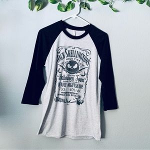 🌟 Jack skeleton base ball t-shirt